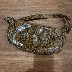 Urban‎ Outfitters Tan Snake Pattern Hobo Bag
